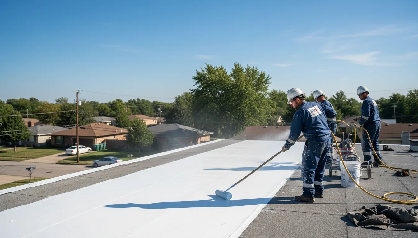 Commercial roof coating in Pyote, TX near me
